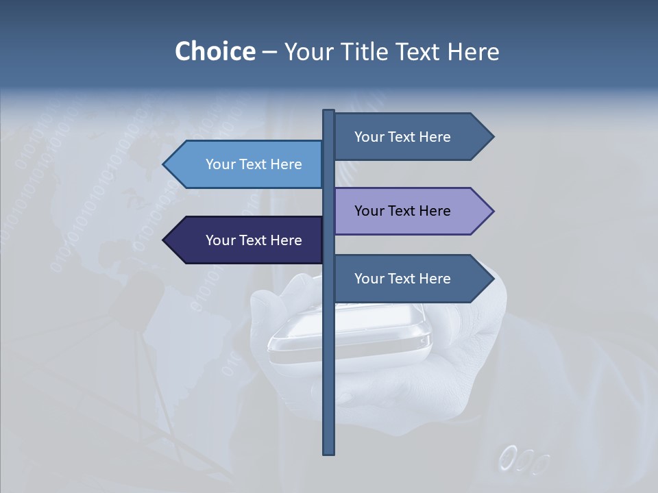 Signal Wireless Suit PowerPoint Template