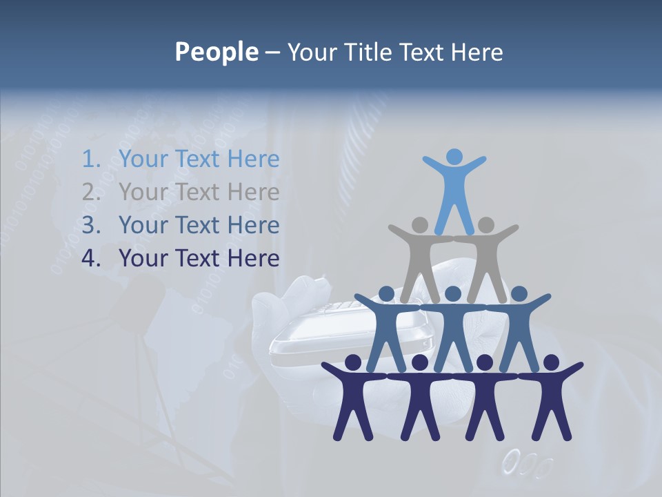 Signal Wireless Suit PowerPoint Template