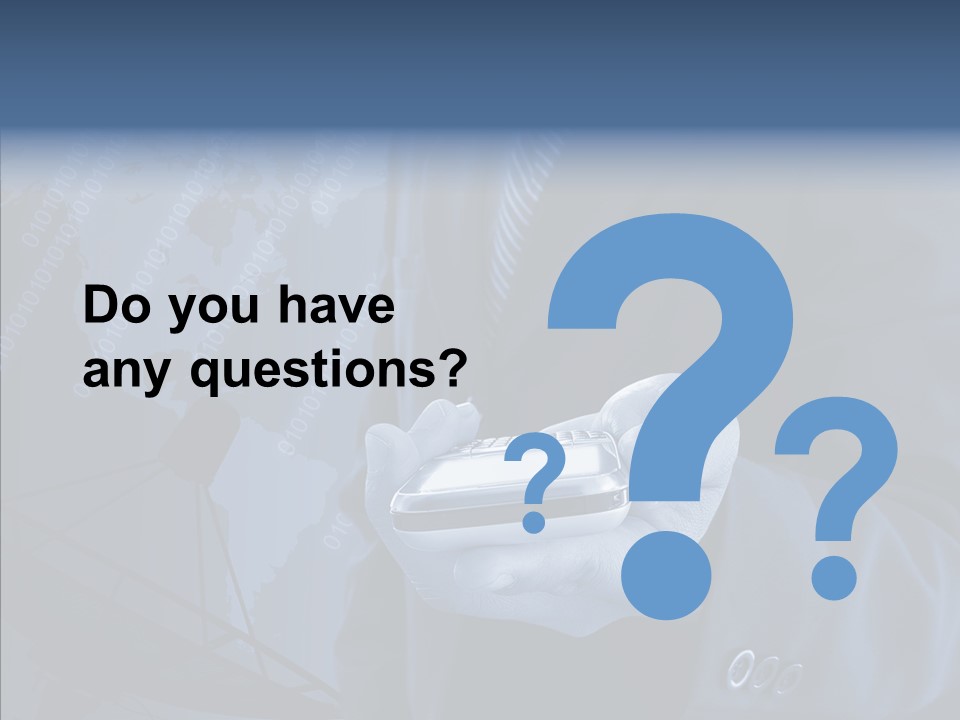 Signal Wireless Suit PowerPoint Template