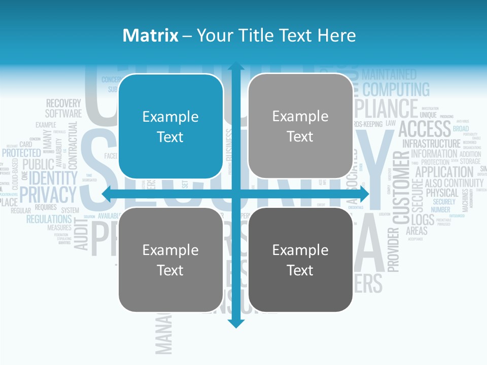 Solution Words Artwork PowerPoint Template