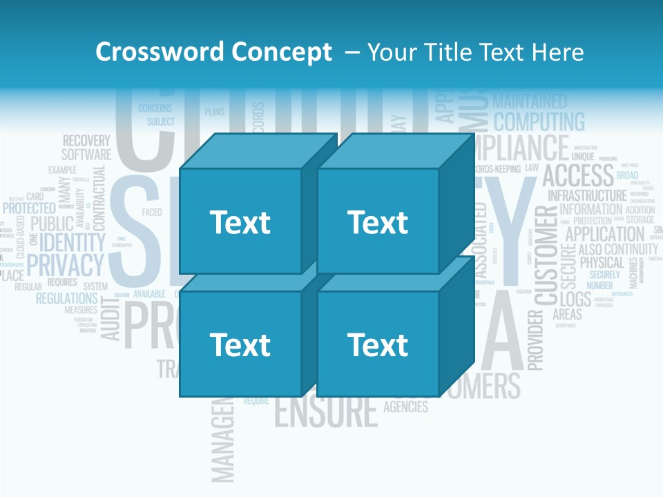 Solution Words Artwork PowerPoint Template