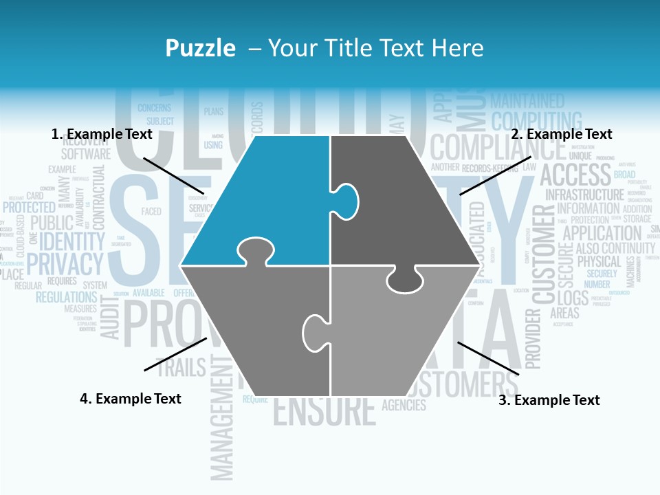 Solution Words Artwork PowerPoint Template