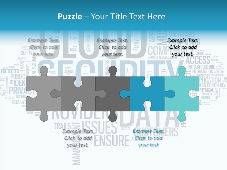 Solution Words Artwork PowerPoint Template