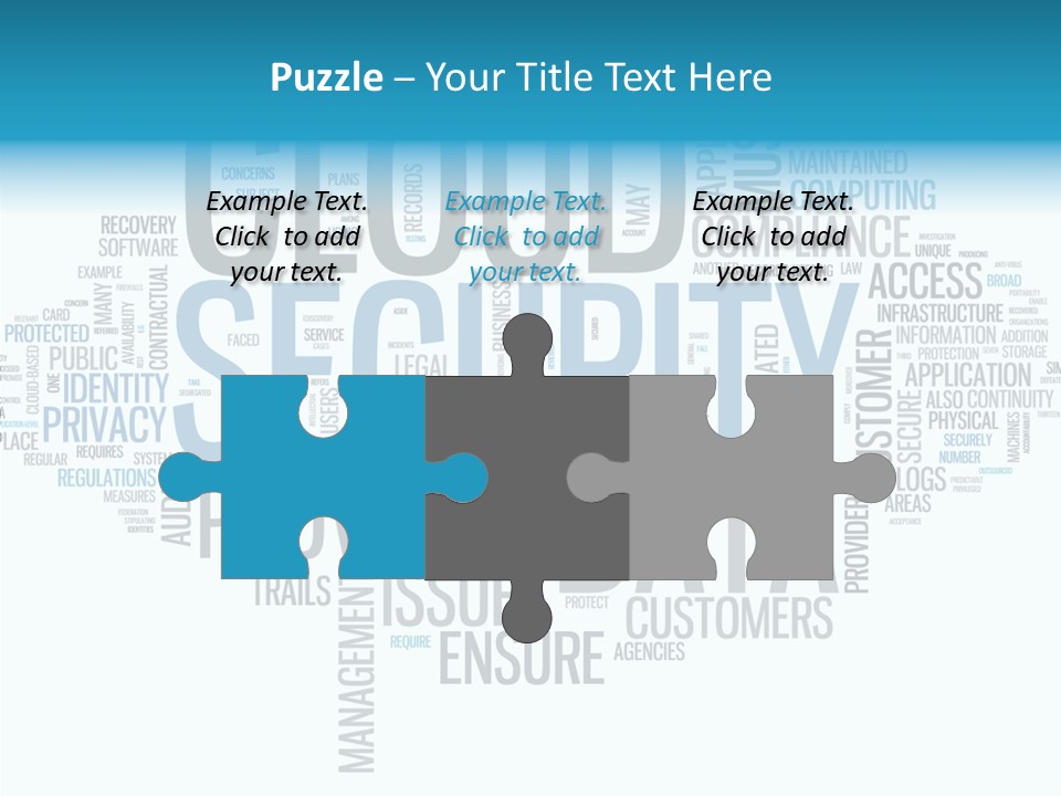 Solution Words Artwork PowerPoint Template