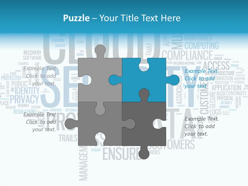 Solution Words Artwork PowerPoint Template