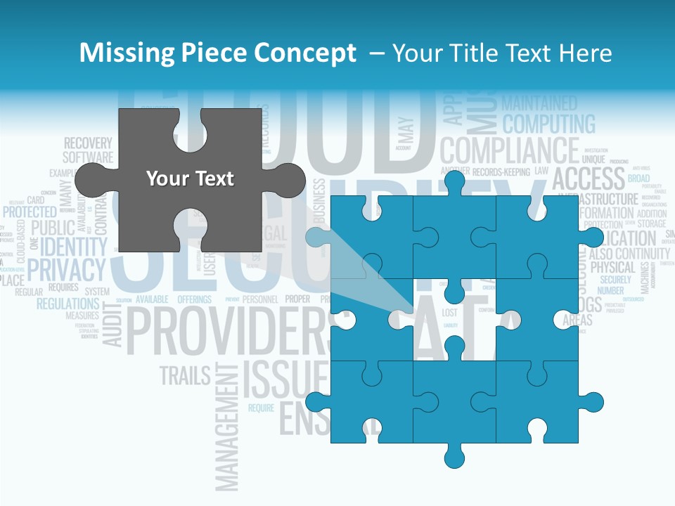 Solution Words Artwork PowerPoint Template