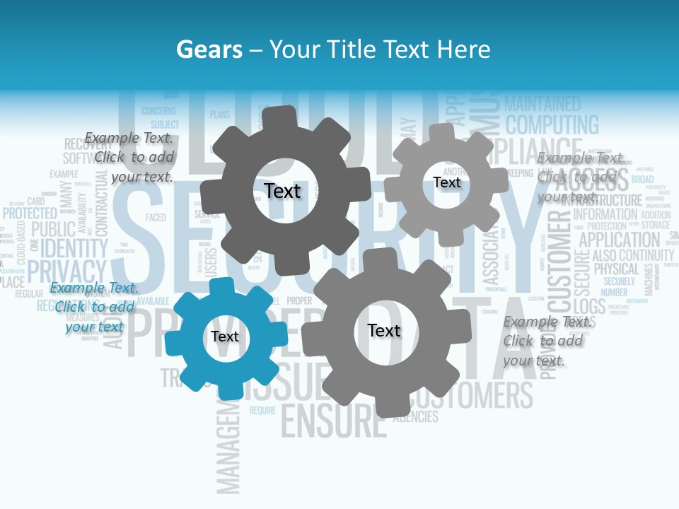 Solution Words Artwork PowerPoint Template