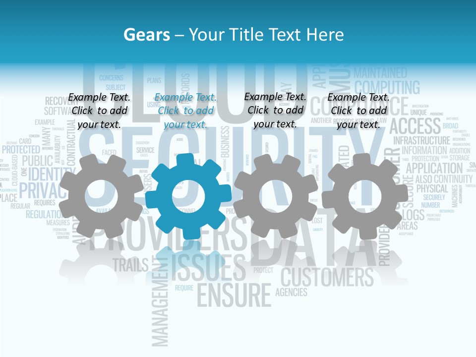 Solution Words Artwork PowerPoint Template