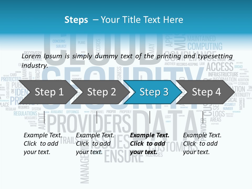 Solution Words Artwork PowerPoint Template