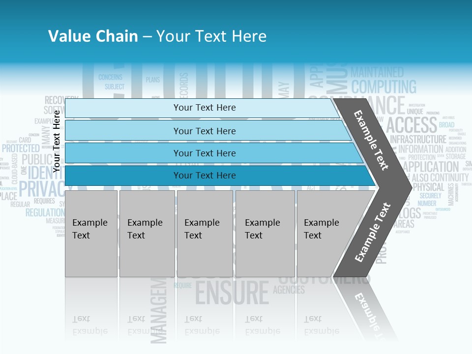 Solution Words Artwork PowerPoint Template