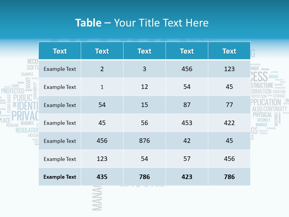 Solution Words Artwork PowerPoint Template