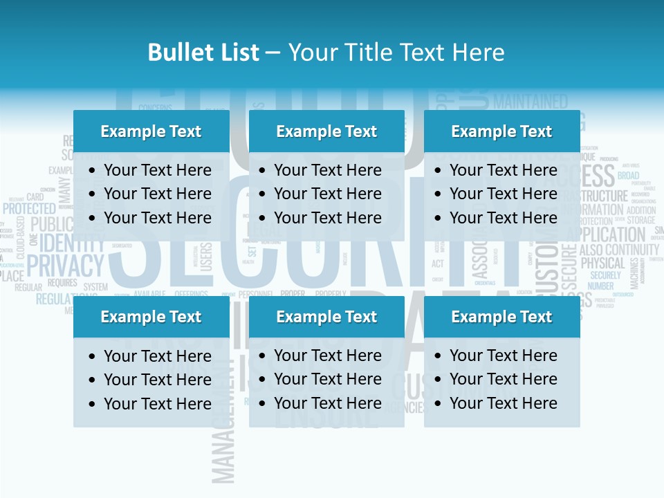 Solution Words Artwork PowerPoint Template