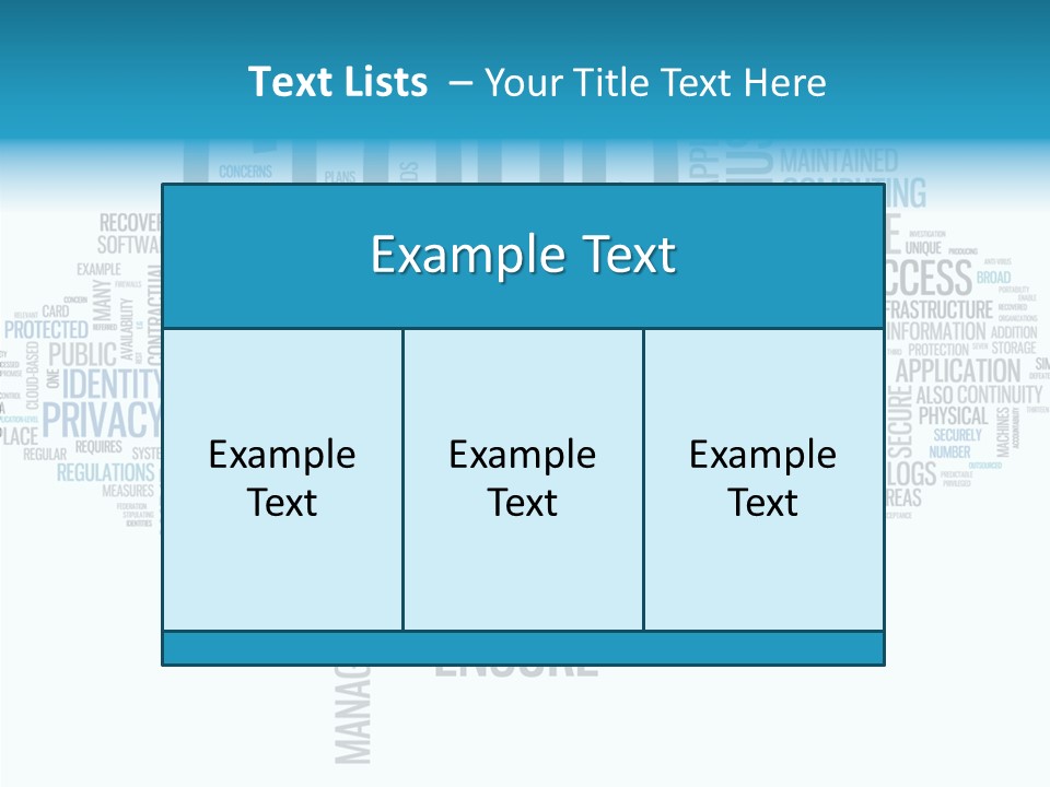 Solution Words Artwork PowerPoint Template