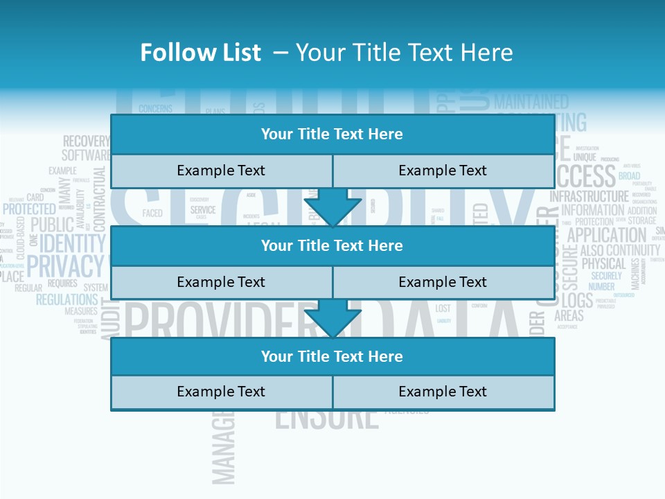 Solution Words Artwork PowerPoint Template