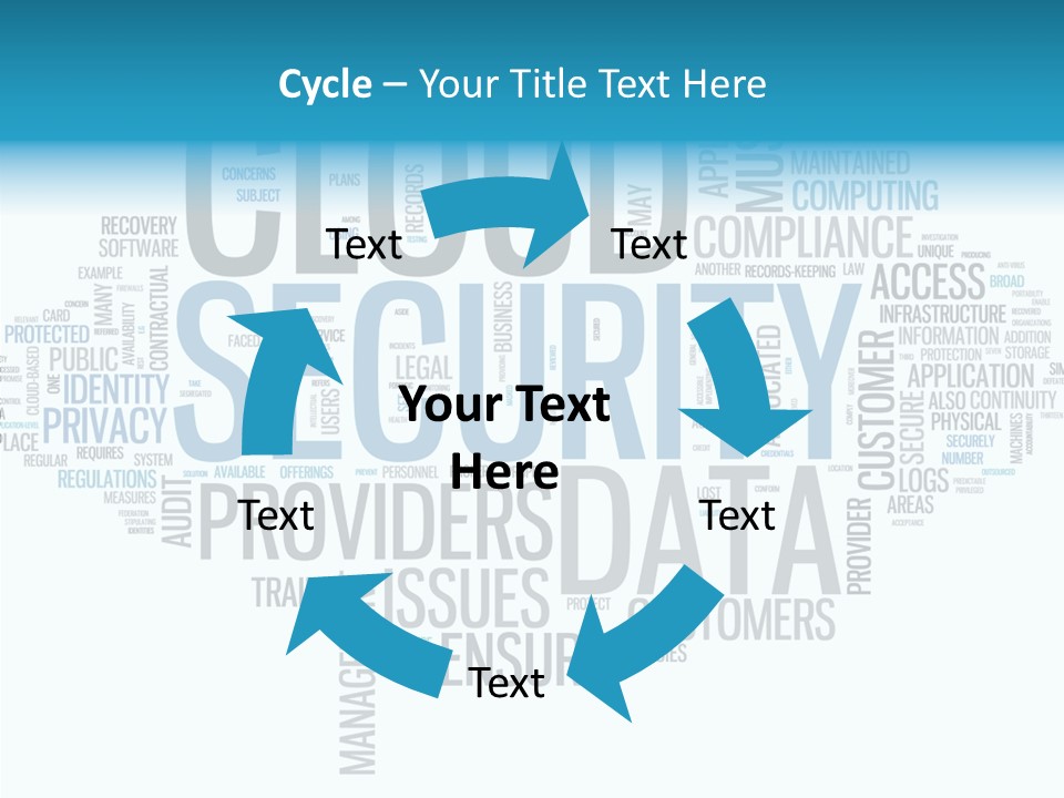 Solution Words Artwork PowerPoint Template