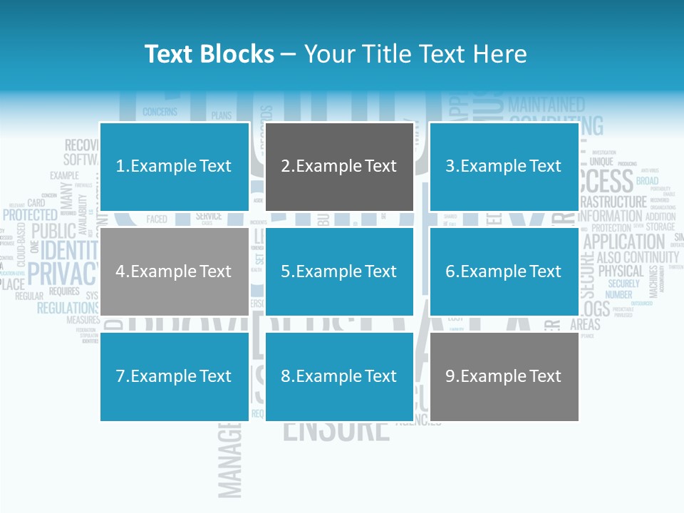 Solution Words Artwork PowerPoint Template