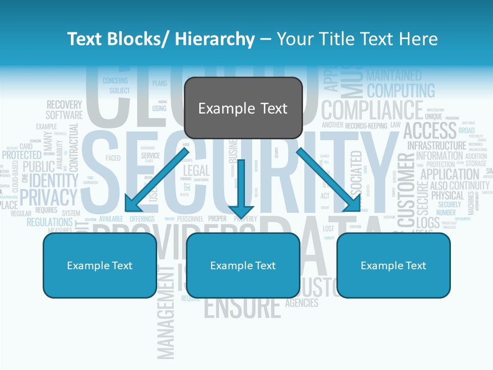 Solution Words Artwork PowerPoint Template