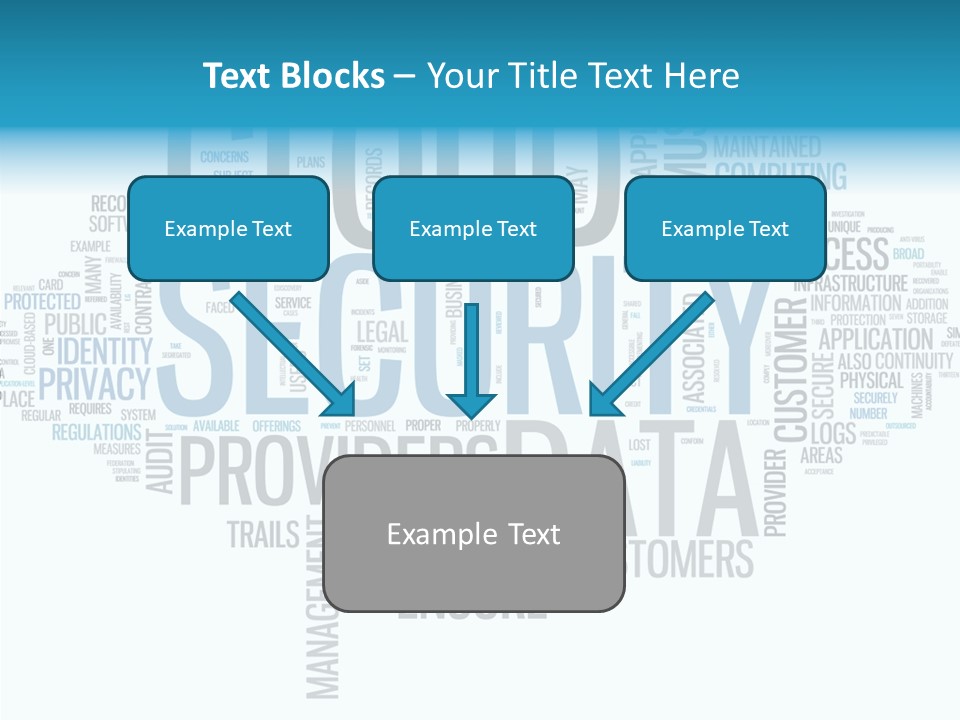 Solution Words Artwork PowerPoint Template