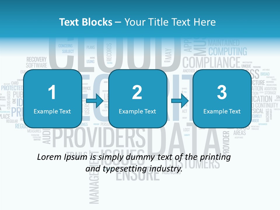 Solution Words Artwork PowerPoint Template