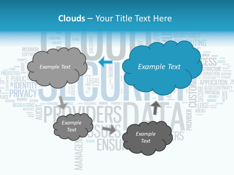 Solution Words Artwork PowerPoint Template