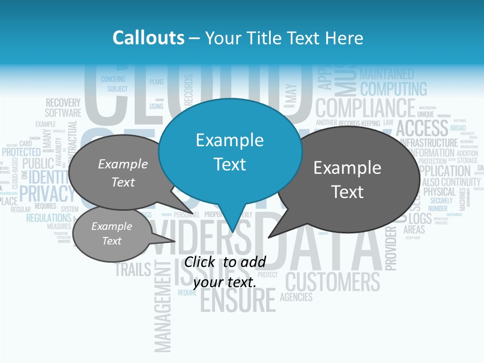 Solution Words Artwork PowerPoint Template