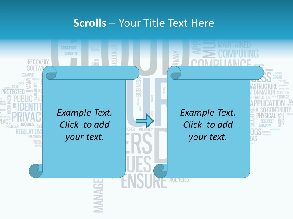 Solution Words Artwork PowerPoint Template