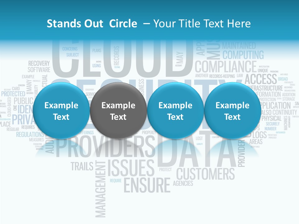 Solution Words Artwork PowerPoint Template