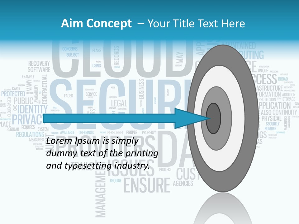 Solution Words Artwork PowerPoint Template