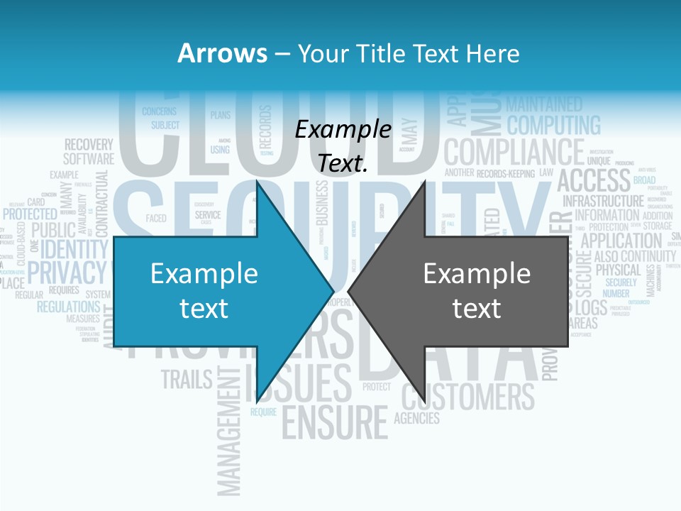 Solution Words Artwork PowerPoint Template