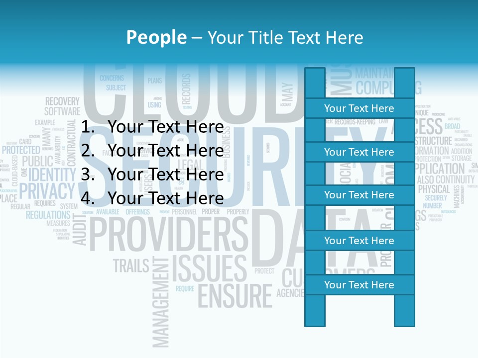 Solution Words Artwork PowerPoint Template