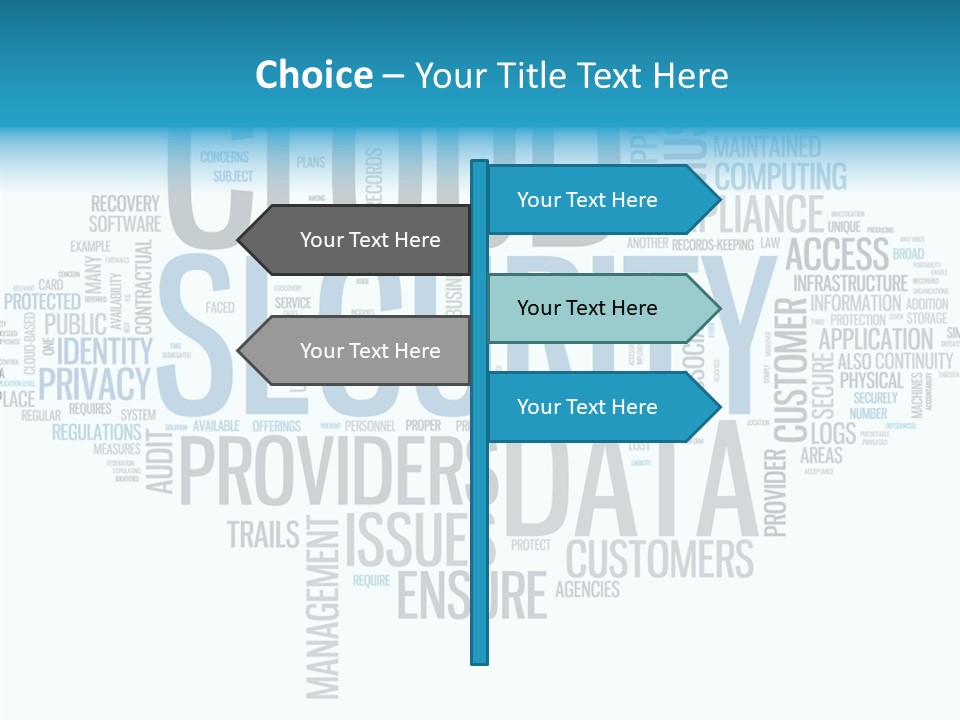 Solution Words Artwork PowerPoint Template