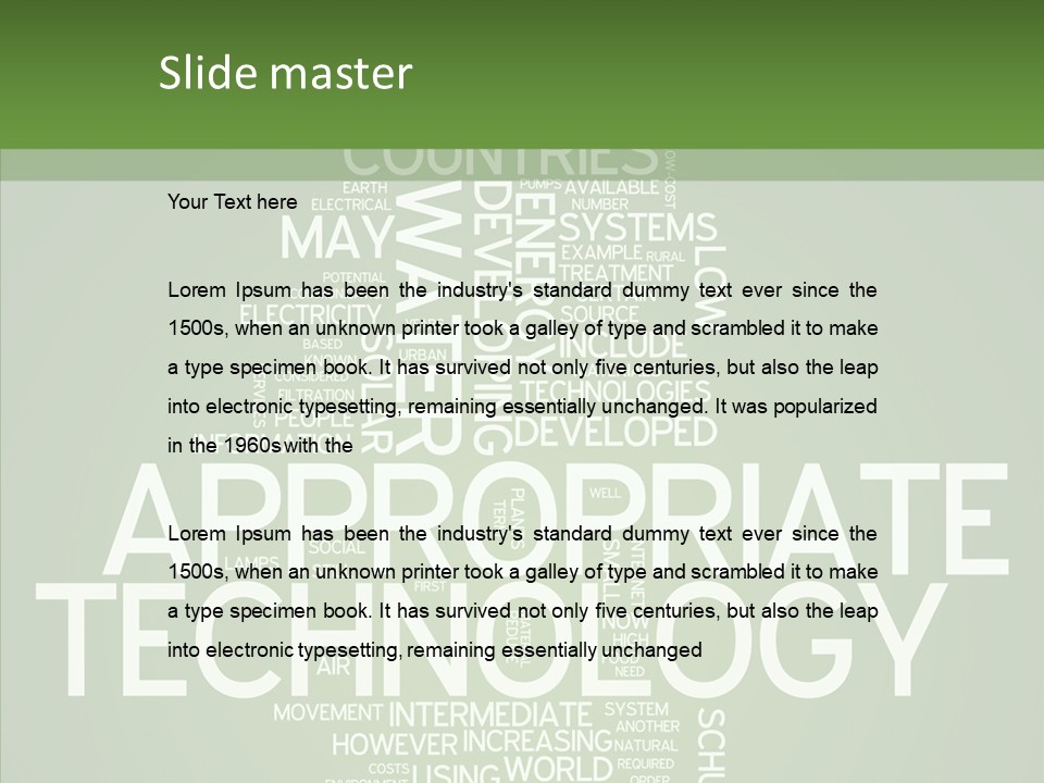 Economic Sustainable Appropriate PowerPoint Template