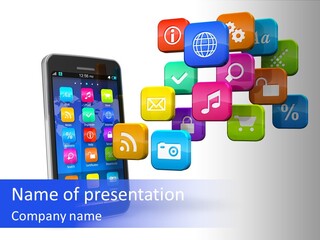 Apps Multimedia Isolated PowerPoint Template