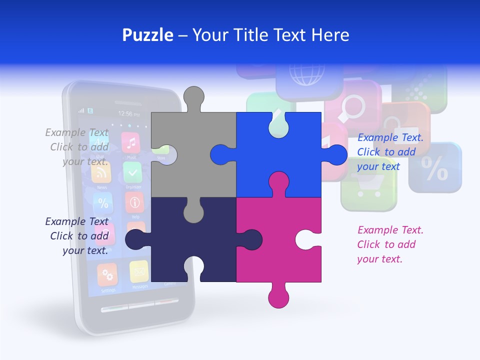 Apps Multimedia Isolated PowerPoint Template