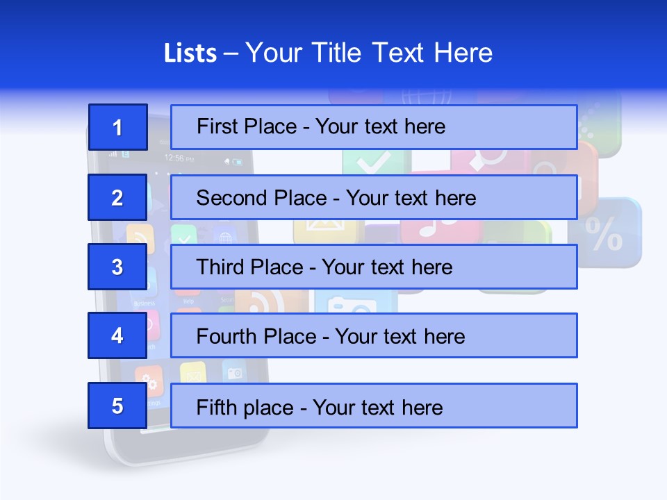 Apps Multimedia Isolated PowerPoint Template