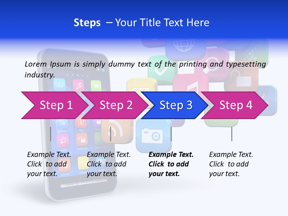 Apps Multimedia Isolated PowerPoint Template