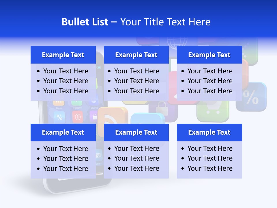 Apps Multimedia Isolated PowerPoint Template