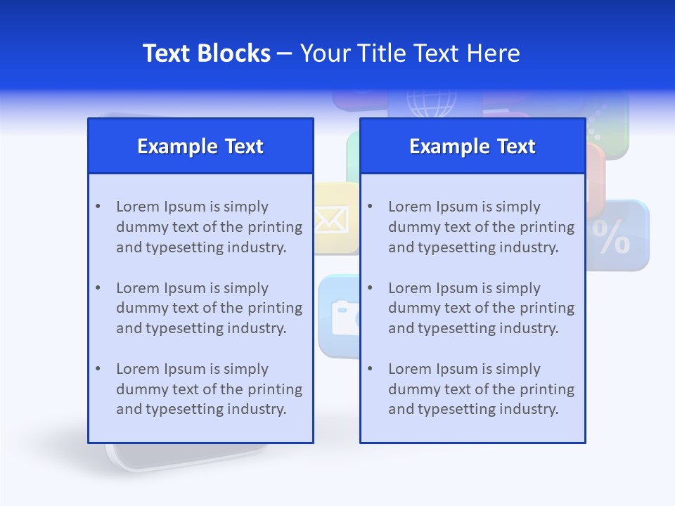 Apps Multimedia Isolated PowerPoint Template