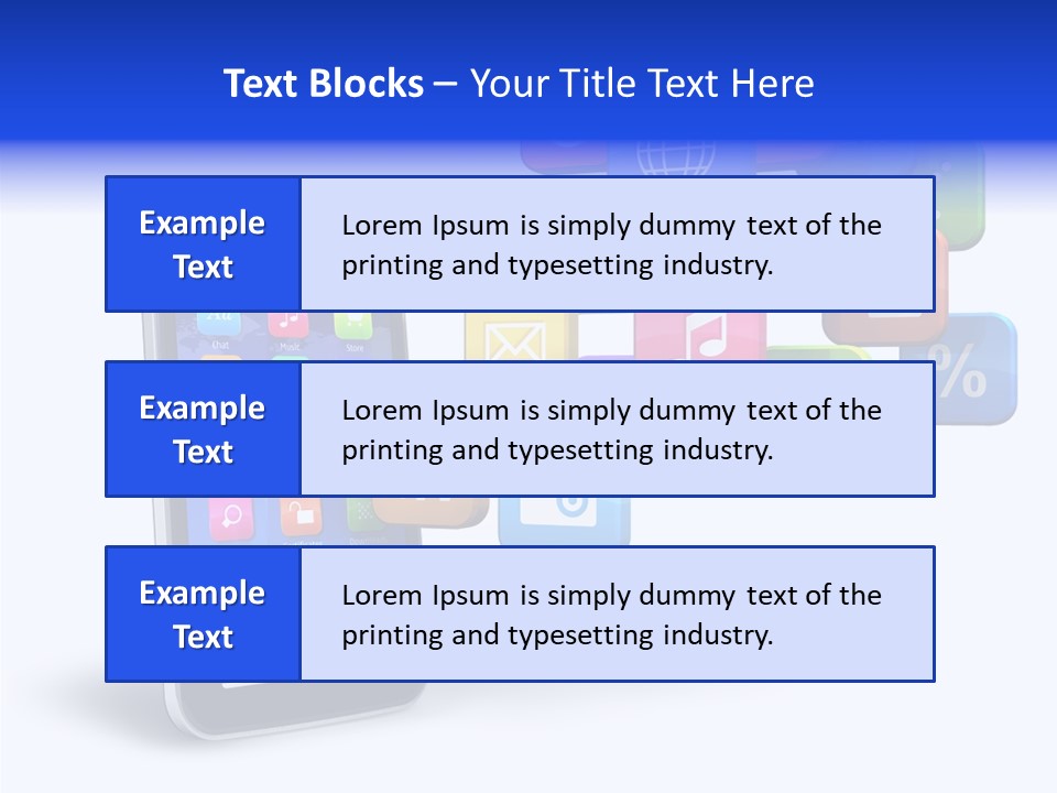 Apps Multimedia Isolated PowerPoint Template