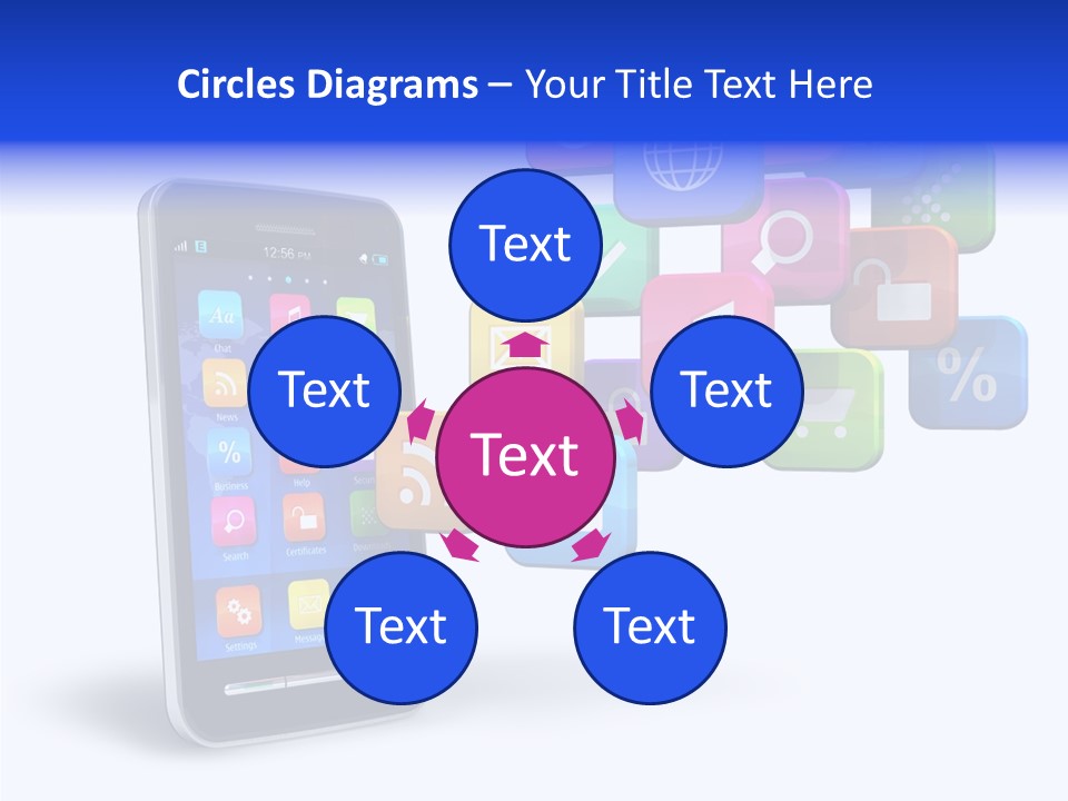 Apps Multimedia Isolated PowerPoint Template