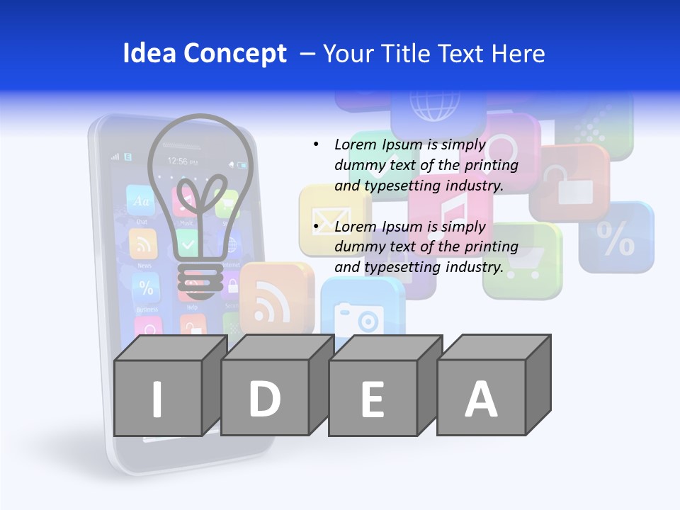 Apps Multimedia Isolated PowerPoint Template