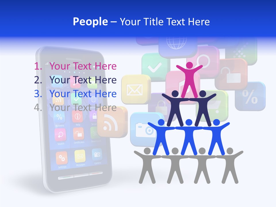 Apps Multimedia Isolated PowerPoint Template