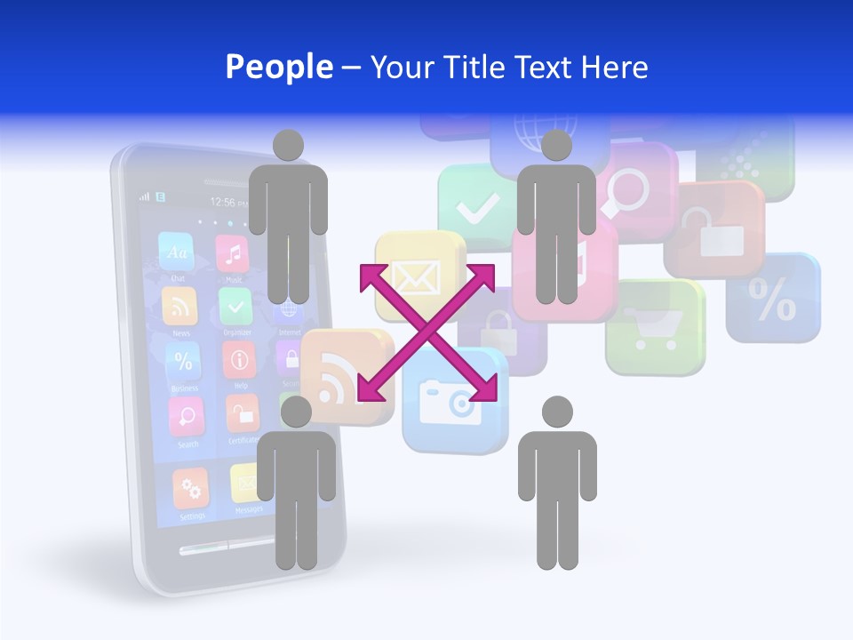 Apps Multimedia Isolated PowerPoint Template