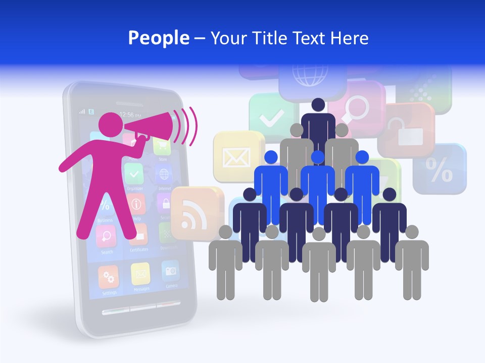 Apps Multimedia Isolated PowerPoint Template