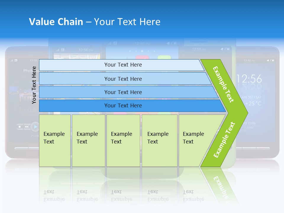 Telephone Screen Cellphone PowerPoint Template