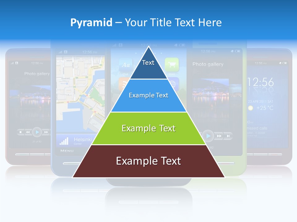 Telephone Screen Cellphone PowerPoint Template