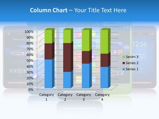 Telephone Screen Cellphone PowerPoint Template