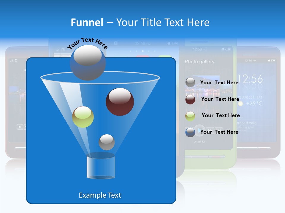 Telephone Screen Cellphone PowerPoint Template