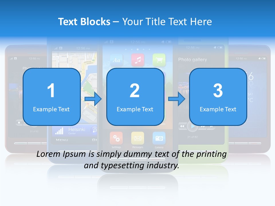 Telephone Screen Cellphone PowerPoint Template