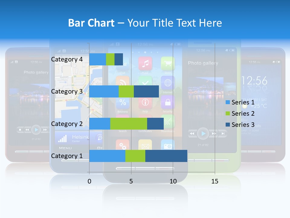 Telephone Screen Cellphone PowerPoint Template